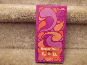 Vintage 60er 70er Jahre Retro Streich Geschenk besser als L.S.D. LSD Neon Hippie Woodstock - Bild 1 von 8