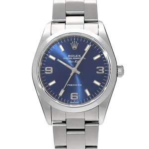 Rolex Air King 14000M Azul Caja Tamaño 34×34mm Hombre Usado Reloj #811611 - Imagen 1 de 6