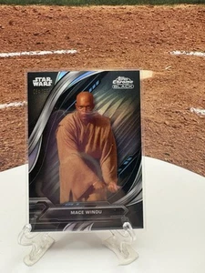 2024 Topps Chrome Black Star Wars Rainbow Refractors #44 Mace Windu 084/199 - Picture 1 of 2