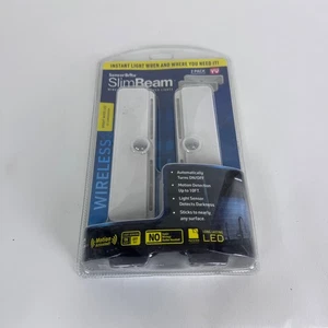 Sensor Brite Slim Beam, wie er im Fernsehen gesehen wird Drahtloser Bewegungssensor LED-Licht 2er-Pack - Bild 1 von 2
