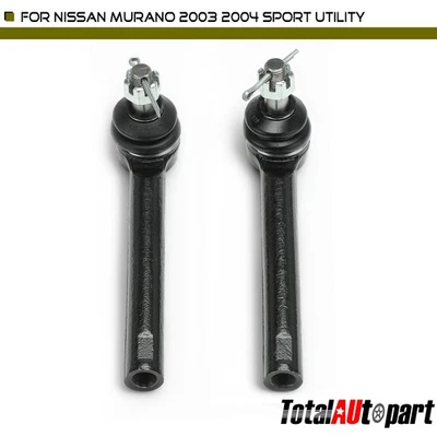 Conjunto de 2 extremidades de haste de amarração de direção para Nissan Murano 2003 2004 dianteiro externo 48520CA025 - Imagem 1 de 4
