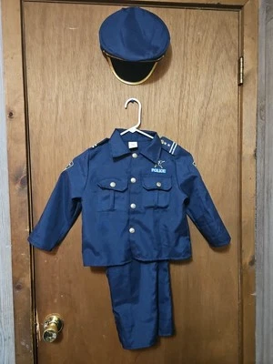 KANGAROO's  unisex 3pc POLICE COSTUME for Kids, Navy, Small (4-6 Yrs), Pre-owned - Image 1 of 4