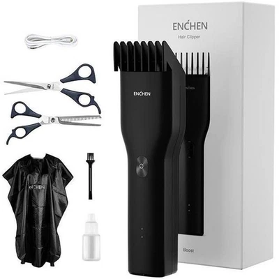 Enchen Boost-B Kit Tagliacapelli Elettrico Ricaricabile USB Regolabarba Nero - Immagine 1 di 4