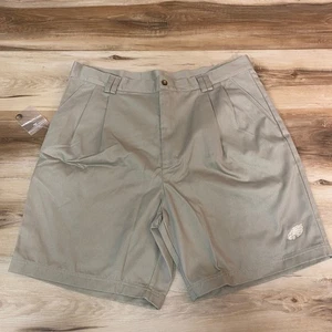 Philadelphia Eagles Shorts Mens 38 Pleated Khaki Golf Reebok - Picture 1 of 7