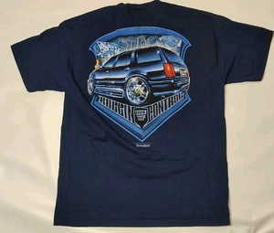 Vintage Rollin Hard Lowrider DUB Car ODM Tag Y2K 2001 T shirt XL Glitter - Picture 1 of 9
