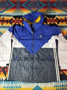 Adidas Premier Riding Jacket Mens Blue Sz M Light Snowboard Trefoil BNWT - Picture 1 of 6