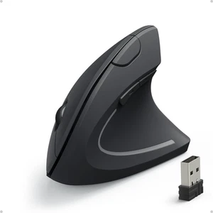 2.4G Wireless Mouse, Vertical Type, 800/1200/1600 DPI, 5 Buttons, Right-Handed - Picture 1 of 6