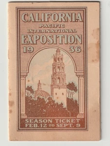 EFÍMERA: EXPO CALIFORNIA 1936, FOTOMATÓN INFANTIL, ABONO - Imagen 1 de 3