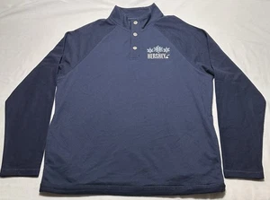 Camisa Hersheys Chocolate Para Hombres Pequeña Recuerdo Manga Larga Bolsillos Charles River - Imagen 1 de 11