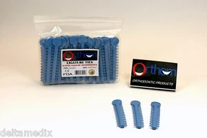 Bandas de ligadura de ortodoncia elástica dental paquete azul lago / 1040 piezas ORTHOM - Imagen 1 de 1