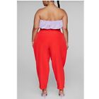 Brooke Foldover Waist Red Pants Gabi Fresh x Fashion to Figure Size 2X 18/20 NWT