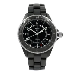 Chanel J12 GMT Czarny arabski cyferblat Ceramiczny automatyczny zegarek unisex H2012 - Zdjęcie 1 z 7