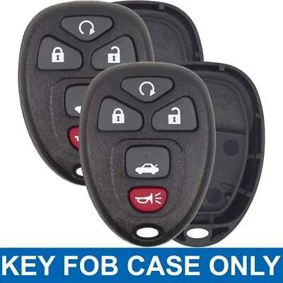2x New Key Fob Replacement Case Shell For Chevy Buick Pontiac Saturn KOBGT04A - Image 1 of 4