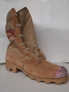 BAD GIRL desert Boots / botas del desierto + piedras de Swarovski + calavera EU 37/38 - Imagen 1 de 2