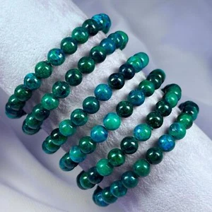 Chrysocolla und Malachit Perlenarmband, Malacolla SN49846 - Bild 1 von 4