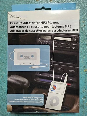 Casete de cinta de audio para automóvil a conector auxiliar de 3,5 mm adaptador de audio para teléfono MP3 Foto 1 de 2