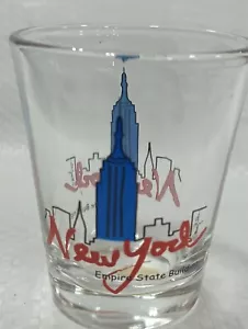 Empire State Building New York City Skyline Klar Schnapsglas - Bild 1 von 3