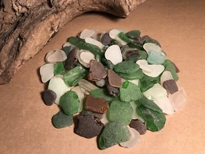 Genuine Atlantic Ocean Sea Glass 100 Pieces #44 - Picture 1 of 5