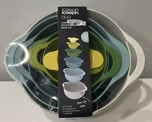 Joseph Joseph Duo 6-teiliges kompaktes Küchenzubereitungsset mit Rührschüsseln Neu - Bild 1 von 4