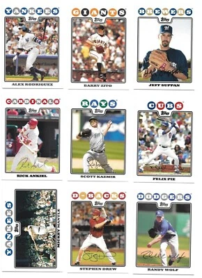 2008 Topps Baseball Trading Cards / Choose from list #s 1 - 250 / mb42 - Image 1 of 4