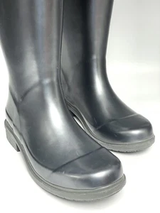 Havaianas Helios High Grey/Silver Tall Rain Snow Boots Rubber US 7 BR 37 EUR 39 - Picture 1 of 17