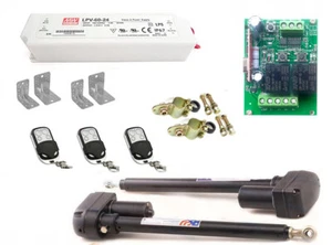 Torantrieb Bausatz 2-Flügel Tor, automatische Steuerung, 2-Kanal Modul - Bild 1 von 5