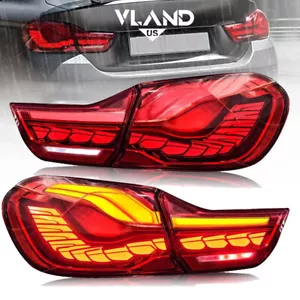 VLAND For 2014-20 BMW 4Ser. M4 F32 F33 F82 F36 F83 LED GTS Red Tail Lights Lamps - Picture 1 of 12