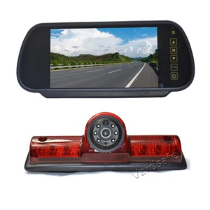 Rear View Mirror Monitor + Parking Reverse Backup Camera for Nissan NV 1500 2500 - Picture 1 of 9