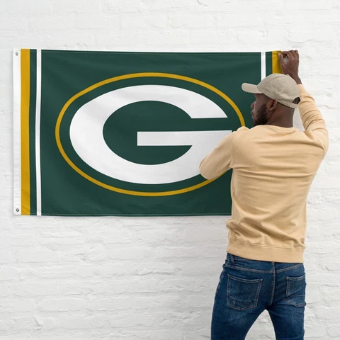 Green Bay Packers 3x5 ft Premium Flag NFL Rodgers Football Champions Sign Banner Cover