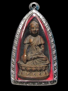 Bronze Buddha Phra Kring Anayo LP Khaow Figure Thai Amulet - Picture 1 of 8