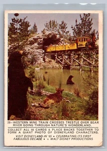 1965 DONRUSS DISNEYLAND #29 MINE TRAIN NATURE'S WONDERLAND - Picture 1 of 2