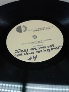 ELECTROSOUND GROUP TEST PRESSING JIBRI THE WISE ONE THE HOUSE THE DOG BUILT LP - Picture 1 of 2