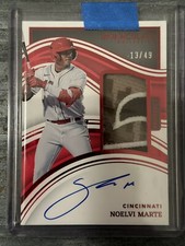 2023 Panini Immaculate NOELVI MARTE PATCH AUTO. No. 41 23/49