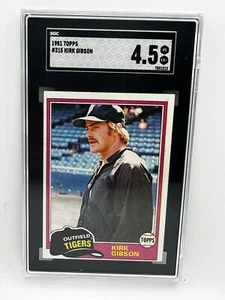 KIRK GIBSON RC TIGERS PSA 4.5 NM-MT 1981 TOPPS - Picture 1 of 5