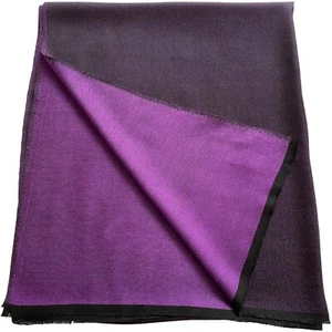 Lila & schwarz einfarbig nepalesisch Fransen Schal Scarf Pashmina CJ Apparel NEU - Bild 1 von 7