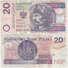 Poland 1994 20 Zloty Banknote VG P#174a