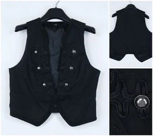 Womens Waistcoat XS Size US 2 EU 32 Black H&M Formal Dress Vest - Picture 1 of 12