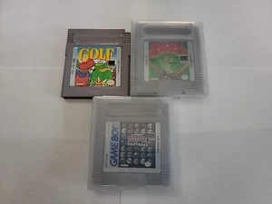 Game Boy Sports 3 Pack! Golf/Baseball/NFL Football FREE SHIPPING! - Picture 1 of 2