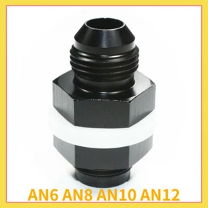 AN6 AN8 AN10 AN12 Flare Fuel Cell Bulkhead Fitting With Teflon Washer - Afbeelding 1 van 5