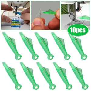 10x Sewing Machine Needle Threader Self Threading Quick Sewing Needle Changers - Picture 1 of 12