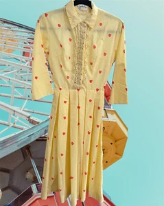 Vintage Jonathan Logan Accordion Skirt Dress Women’s Xs/s Fit Flare 50-70’s - Picture 1 of 13