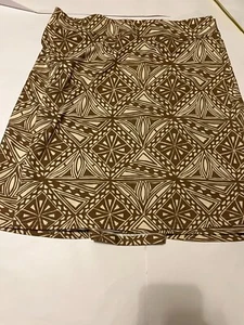Rip Skirt Paia Maui Polyester Spandex 93%/7% Swim Wrap Mini Tribal Tan Gold - Picture 1 of 8