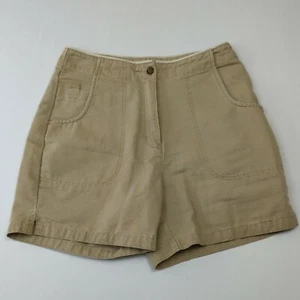 Woolrich Womens Size 10 Khaki Beige Shorts Hiking Outdoor Cotton 5 Pockets - Picture 1 of 8
