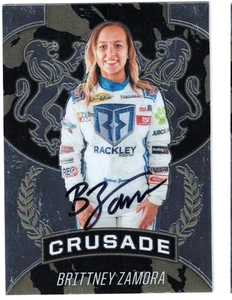 Brittney Zamora cartolina NASCAR autografata 2021 Crociata delle Cronache #20 - 1 - Foto 1 di 3