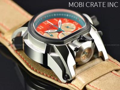 RARO RELOJ INVICTA 52MM PERNO ZEUS MAGNUM CRONO EDICIÓN CACHORRO ESFERA NARANJA SS Foto 1 de 4