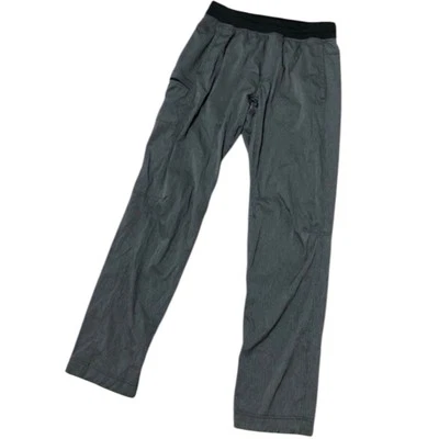 Pantalón de Pista Lululemon Seawall 2.0 Hombres M Gris Rayas Senderismo Gimnasio Suelto Exterior Foto 1 de 4