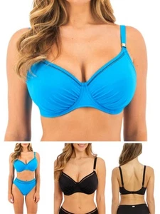 Fantasie East Hampton Bikini Top Full Cup Gathered Underwired Bikinis Swimwear - Picture 1 of 12
