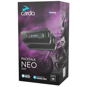 Cardo Packtalk Neo Bluetooth Intercom System (Duo Pack) - Hands Free - Picture 1 of 4