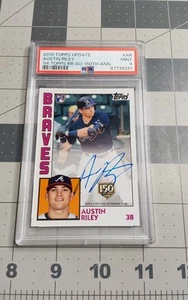 2019 Topps Update Baseball #84RAR Austin Riley 1984 Auto 150th Anniversary PSA 9 - Bild 1 von 2