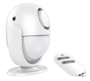 Timbre de alerta de entrada de alarma con sensor de movimiento portátil con control remoto IR de sirena de 125 dB - Imagen 1 de 9